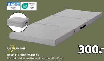 JYSK BASIC F15 FOLDEMADRAS tilbud