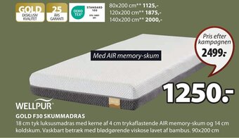 JYSK GOLD F30 SKUMMADRAS tilbud