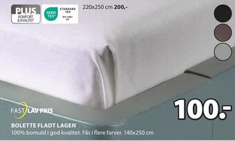 JYSK BOLETTE FLADT LAGEN tilbud