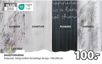 JYSK BADEFORHÆNG tilbud