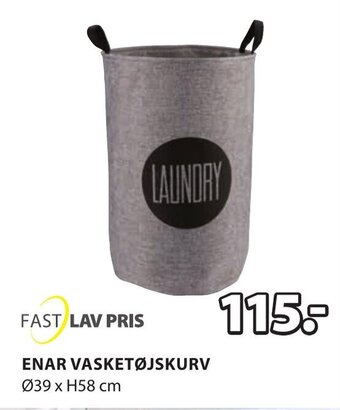 JYSK ENAR VASKETØJSKURV tilbud
