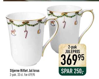 Imerco Stjerne riflet jul krus tilbud