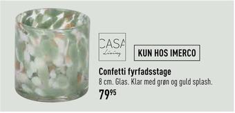 Imerco Confetti fyrfadsstage tilbud