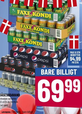 Løvbjerg DÅSESODAVAND tilbud
