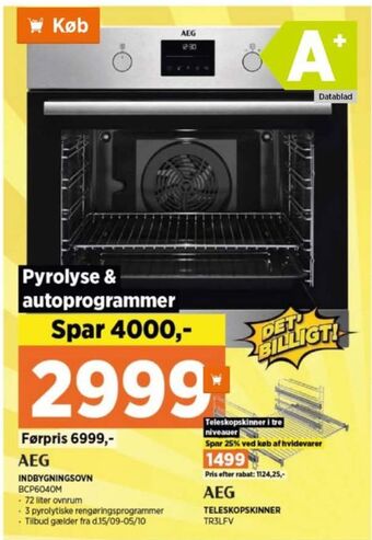 Power Aeg indbygningsovn tilbud