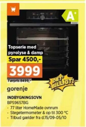 Gorenje indbygningsovn