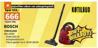 Power Bosch støvsuger tilbud