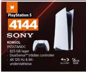 Power Playstation 5 spillekonsol tilbud