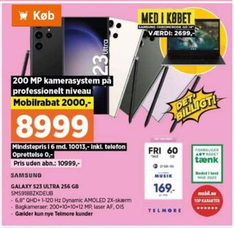 Power Galaxy s23 ultra mobiltelefon tilbud