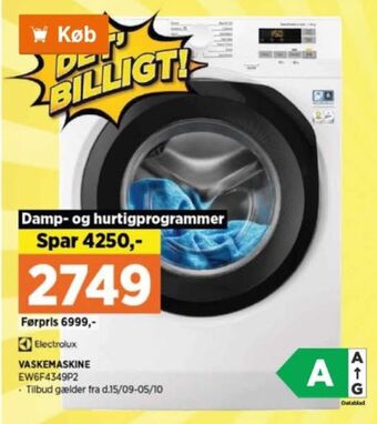 Power Electrolux vaskemaskine tilbud