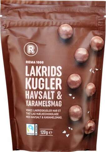 REMA 1000 Lakridskugler, 120 g tilbud
