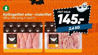 Bilka Hverdags kyllingebrystfilet tilbud