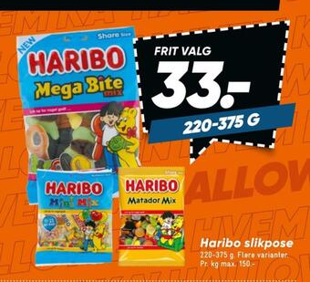 Bilka Mega bite mix slikposer tilbud