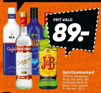 Bilka Blå shots tilbud