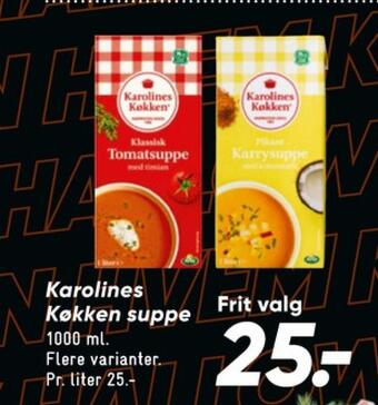 Bilka Karolines karrysuppe tilbud
