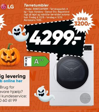 Bilka Lg tørretumbler tilbud