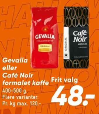 Bilka Original kaffe formalet tilbud