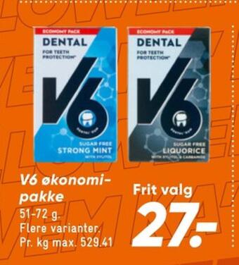 Bilka V6 tyggegummi strong mint tilbud