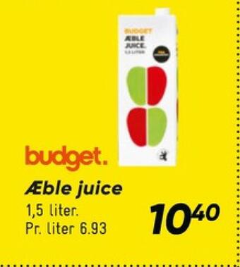 Budget æblejuice