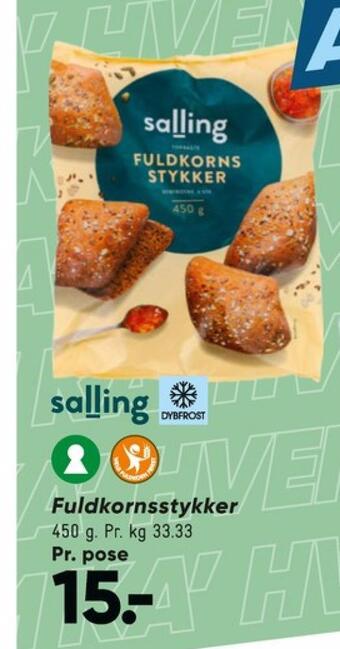 Bilka Salling fuldkorns stykker tilbud