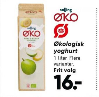 Bilka Salling øko yoghurt pære & banan tilbud