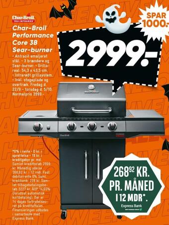 Bilka Charbroil gasgrill tilbud