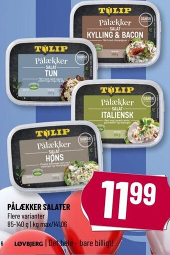 Løvbjerg PÅLÆKKER SALATER tilbud
