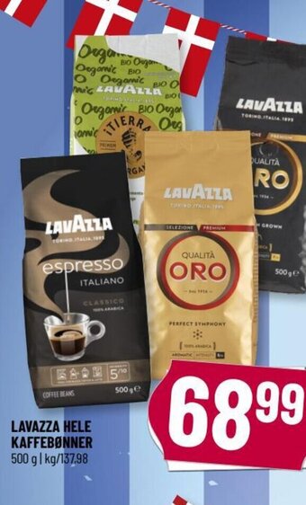 Løvbjerg LAVAZZA HELE KAFFEBØNNER tilbud