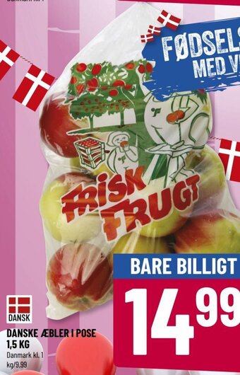 DANSKE ÆBLER I POSE 1,5 KG