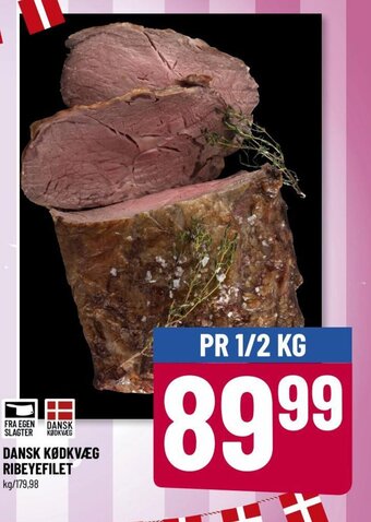 Løvbjerg DANSK KØDKVÆG RIBEYEFILET tilbud