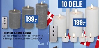 LED LYS M. FJERNBETJENING