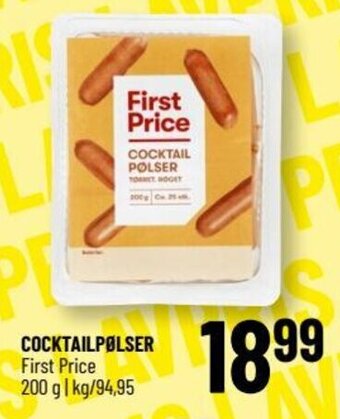Løvbjerg COCKTAILPØLSER First Price tilbud