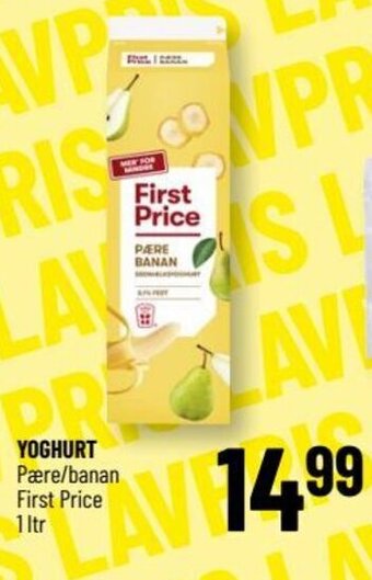 Løvbjerg YOGHURT Pære/banan First Price tilbud
