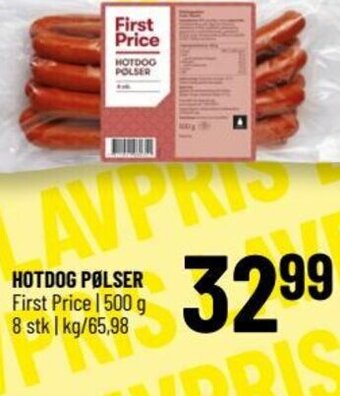 HOTDOG PØLSER First Price