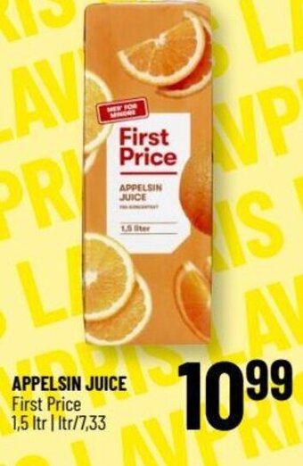 Løvbjerg APPELSIN JUICE First Price 1,5 ltr tilbud