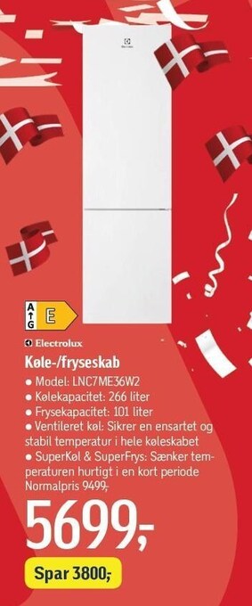 Føtex Køle-/fryseskab tilbud