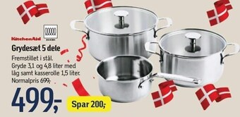 Føtex Kitchenaid grydesæt 5 dele tilbud