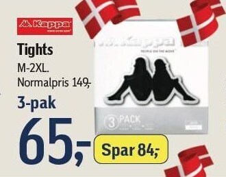 Føtex Kappa tights 3-pak tilbud