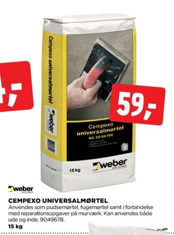 jem & fix Weber mørtel tilbud