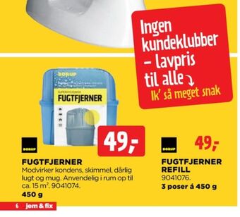 jem & fix Borup fugtfjerner tilbud
