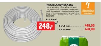 jem & fix Ukendt installationskabel tilbud