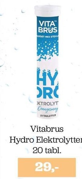 Helsemin Vitabrus sæt elektrolytter og magnesium 20 tabl tilbud