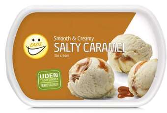 REMA 1000 Salty caramel is, 750 ml tilbud