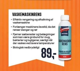 Skousen Vaskemaskinrens tilbud
