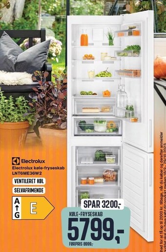 Skousen Electrolux køle-fryseskab tilbud