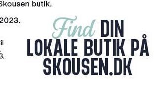 Find din lokale butik på skousen.dk