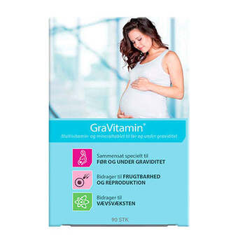 Helsemin Pregnat multivitamin, 90 tab multi-tabs tilbud