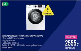 Elgiganten Samsung vaskemaskine tilbud