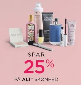 Salling Spar 25% på alt skønhed tilbud