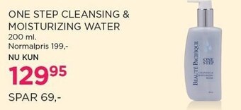 One step cleansing & moisturizing water